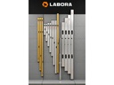 Strijklat - Afreilat LABORA 100 cm, 100 x 18 mm, met 2 libellen
