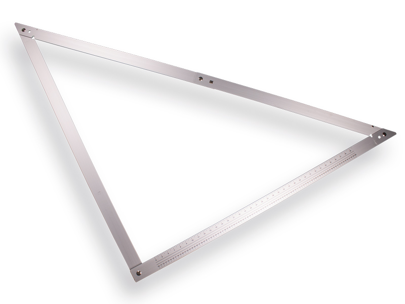 [1505300] Équerre pliante LABORA en aluminium 120 x 120 cm, avec housse de protection