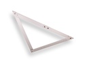 Équerre pliante LABORA aluminium 60 x 60 cm, avec housse de protection