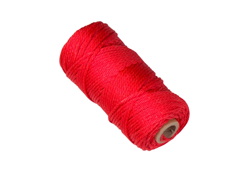 [960912] Cordeau de maçon LABORA rouge 1,4 mm, 50 mètres, corde PP torsadée