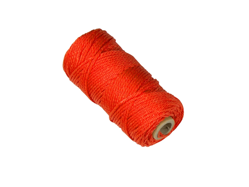 [960913] Cordeau d’alignement LABORA fluor orange 1,4 mm 50 mètres, corde en nylon tressé