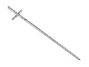 Schnureisen LABORA 600 x 14 mm, verzinkt, mit Kreuzkopf 100 mm