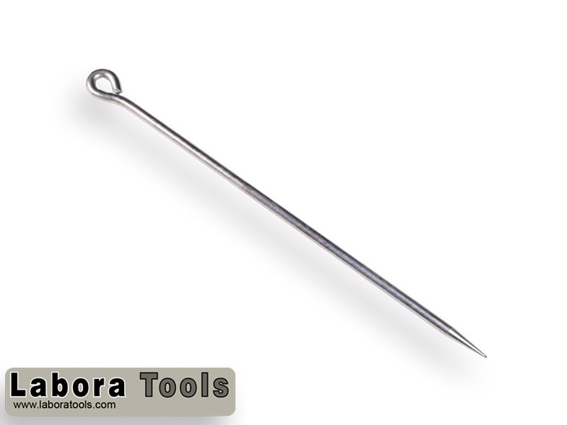 Piquet en fil d’acier LABORA 400 x 10 mm galvanisé, avec œil