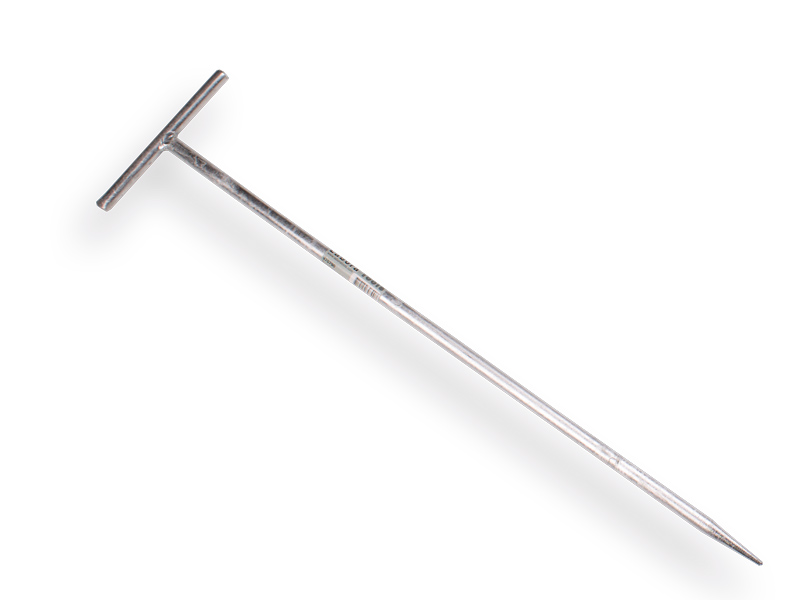 Piquet en fil d’acier LABORA 600 x 12 mm galvanisé, avec tête en T