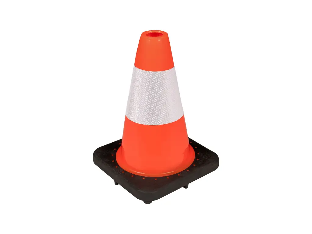 [998890] Pilon - Verkeerskegel LABORA 32 cm PE, oranje wit, verzwaarde voet