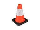 Pylon - Verkehrsleitkegel LABORA 32 cm PE, orange weiß, beschwerter Fuß