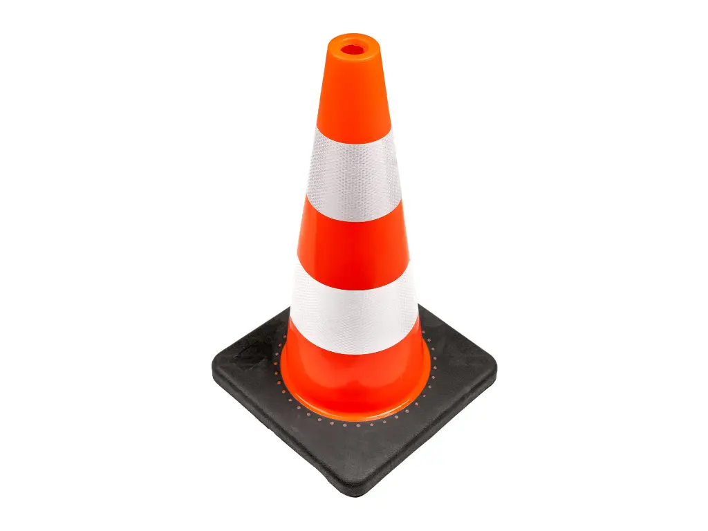 [998894] Pylon - Traffic Cone LABORA 50 cm PE, orange white, weighted base