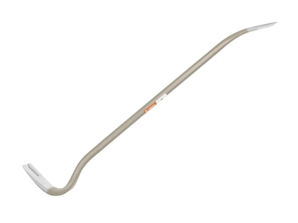 [970436] Kuhfuß – Nageleisen LABORA 800 x 20 mm sechskant, mit polierter Klaue und Meißel