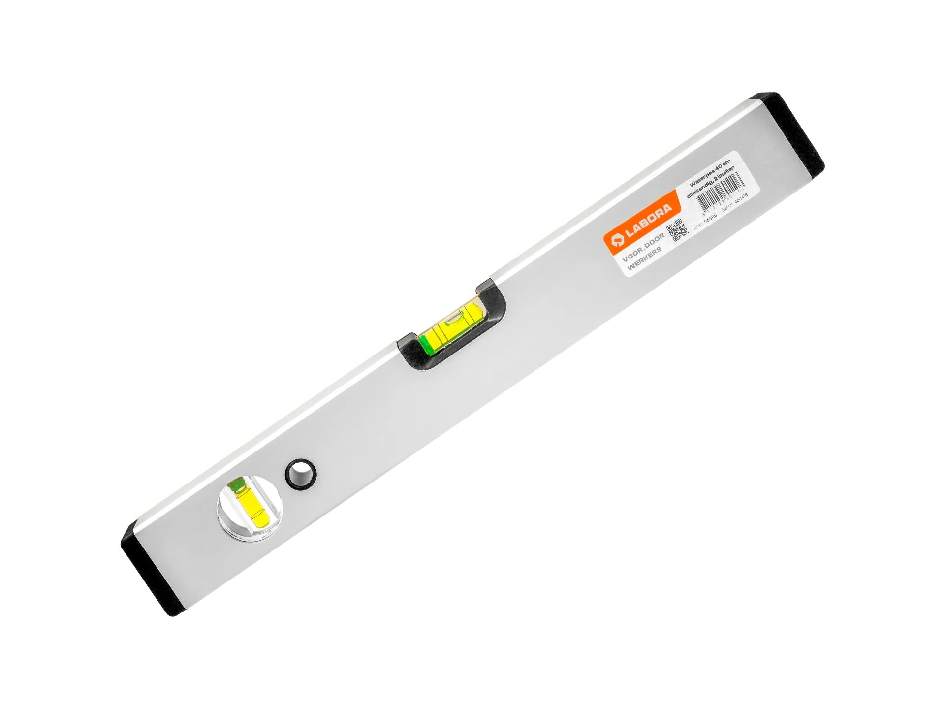 Wasserwaage LABORA 40 cm, dickwandiges Aluminium, 2 Libellen