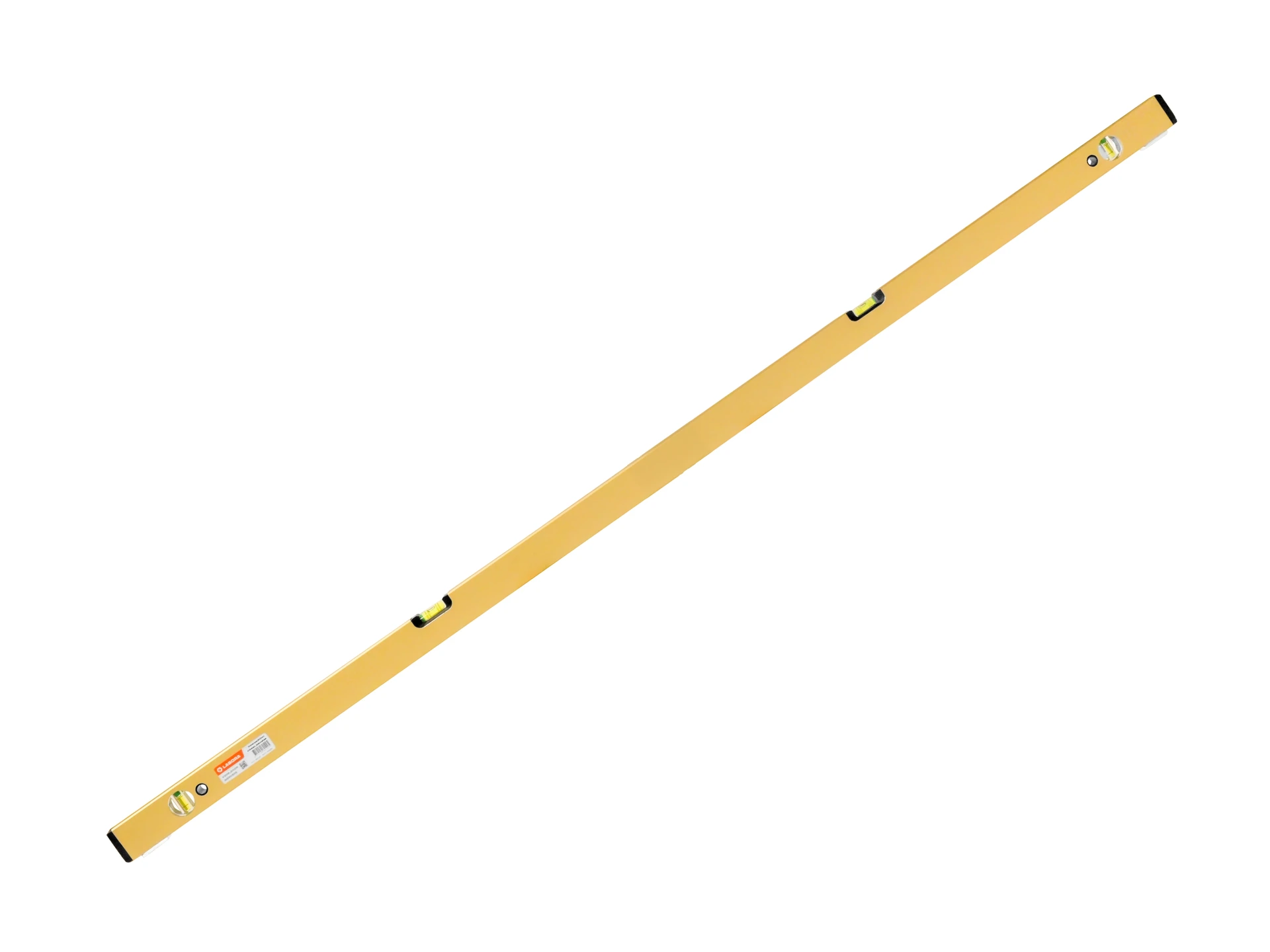 Wasserwaage LABORA Gold 150 cm, dickwandig Aluminium, mit 4 Libellen und Stellfüßen